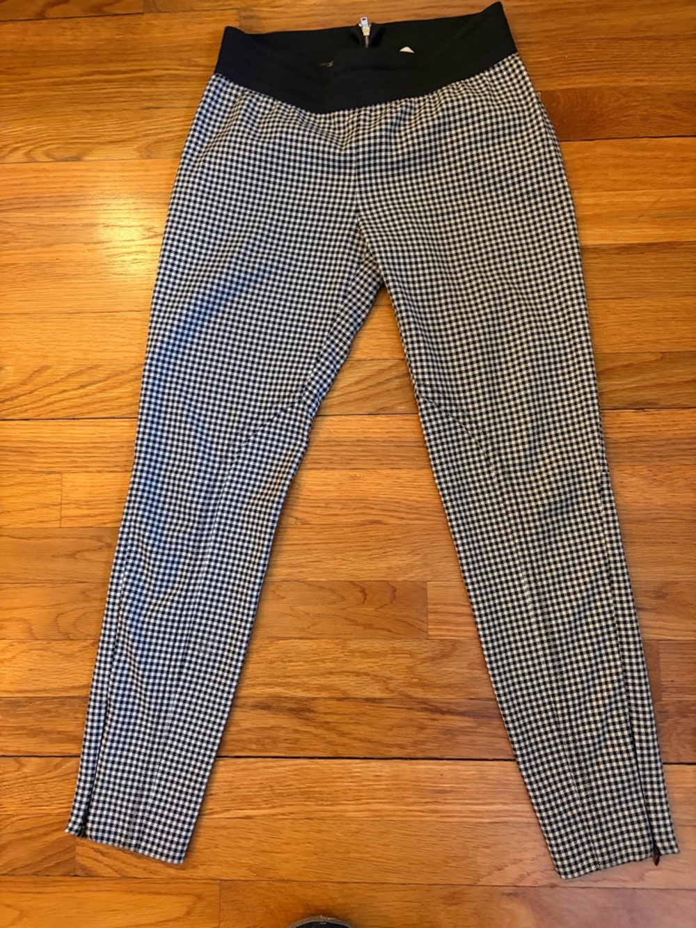 Stella McCartney Black and White Riding-Style Pants